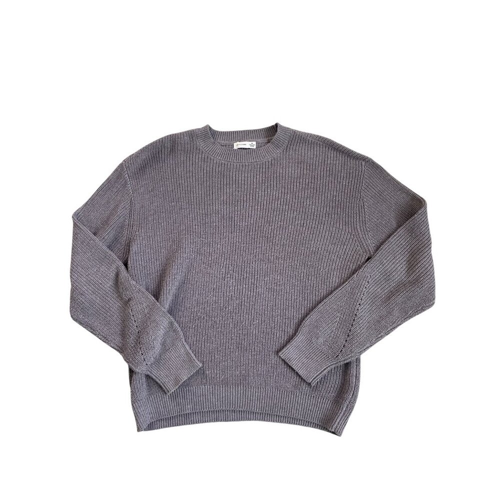 Gentle Fawn Women's Medium Crew Neck Knit Pullover Sweater Taupe Gray Neutral